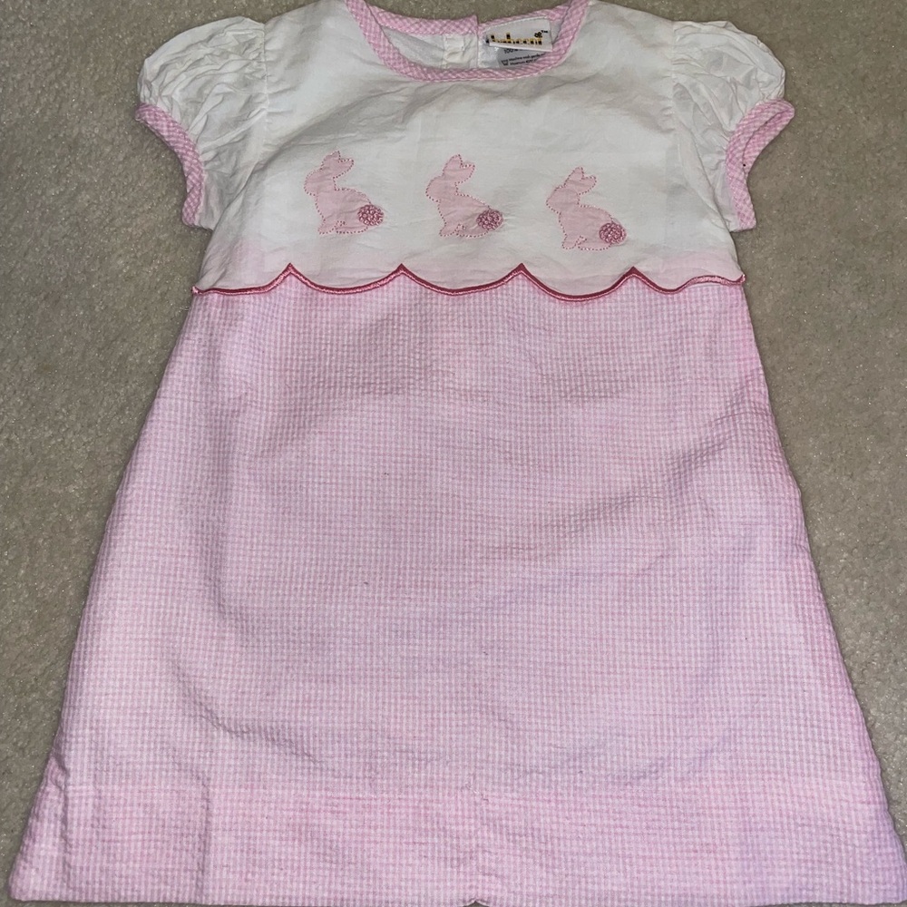 Pink and White gingham Babeni brand dress